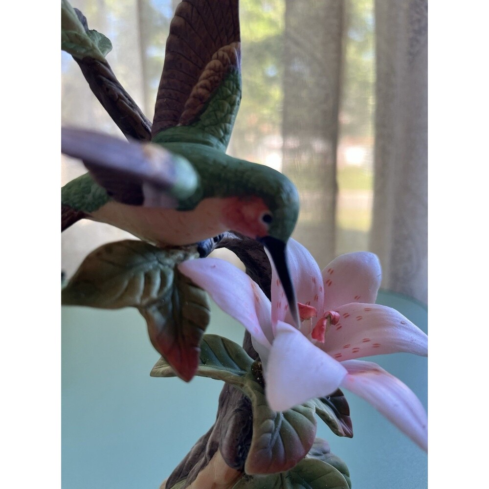 Vintage House of Lloyd Porcelain Hummingbird Figurine Bird Collectible Decor - Picture 2 of 9